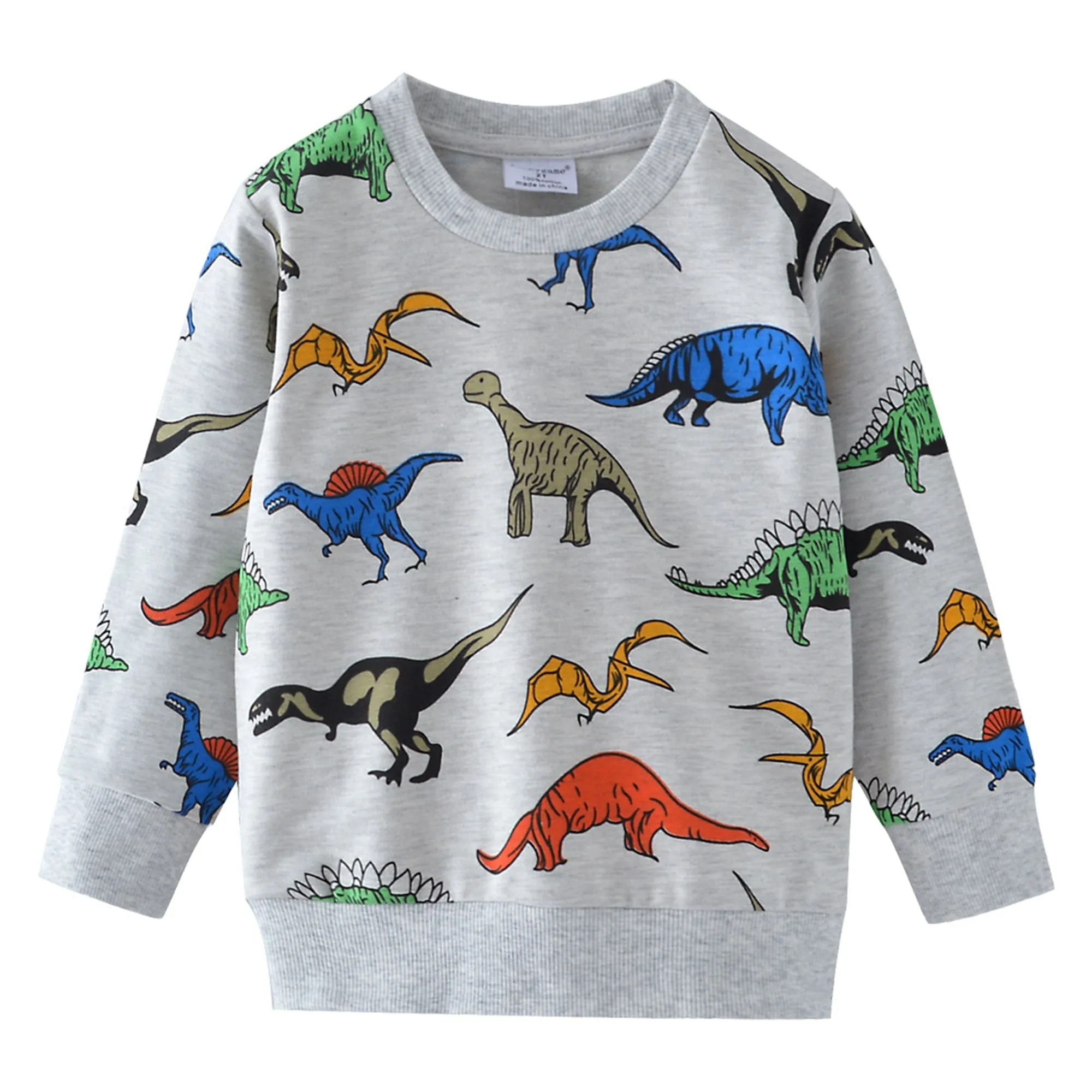 Little Hand Toddler Boy 100% Cotton Dinosaur Sweatshirt Pullover 5t
