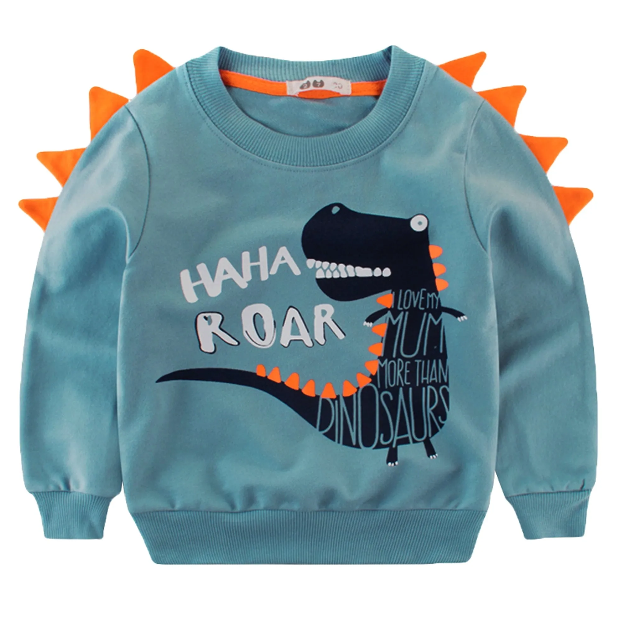 Little Hand Toddler Boy 100% Cotton Dinosaur Sweatshirt Pullover 5t