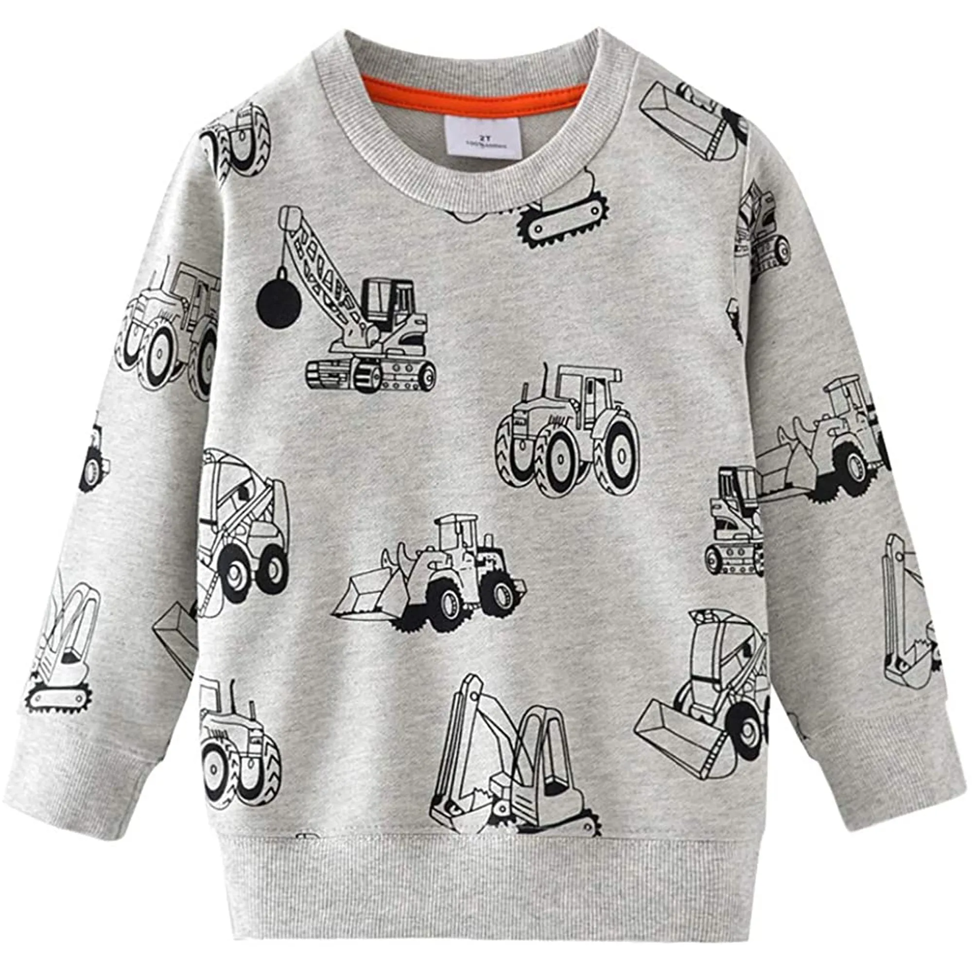 Little Hand Toddler Boy 100% Cotton Dinosaur Sweatshirt Pullover 5t