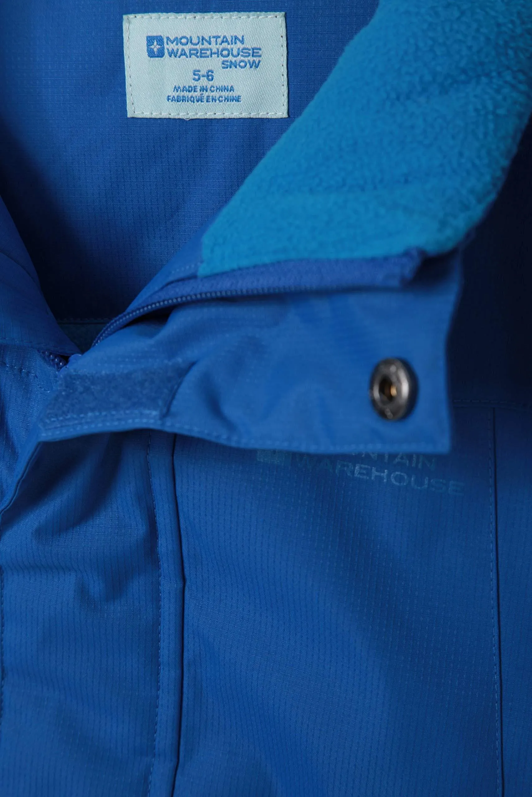 Mountain Warehouse Raptor Kids Snow Jacket - Winter Ski Coat for Boys & Girls Two Tone Blue 7-8 Years
